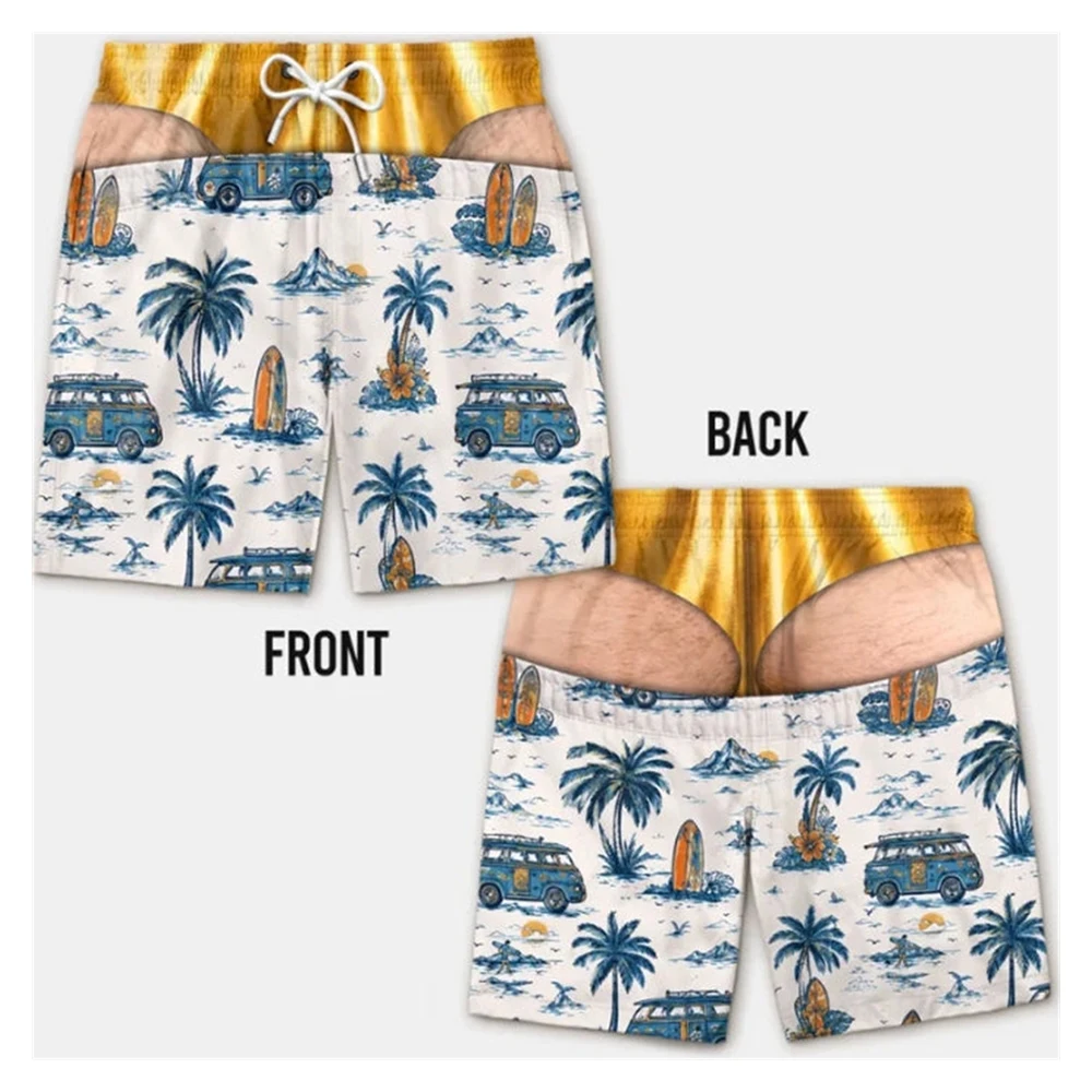 Summer New Trend Beach Shorts - Fashionable, Fun and Unique - Men's Outdoor Vacation Shorts - 3D Design - Highly Popular
