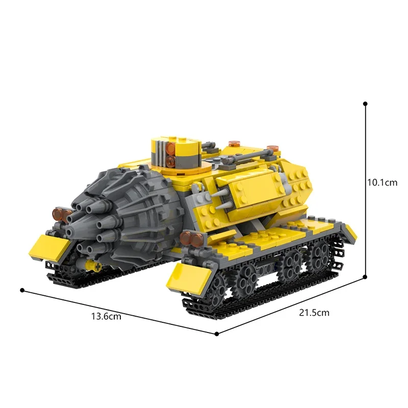 MOC Deeps Rocks – ensemble de blocs de construction de voiture, Chariot galactique, véhicule de perçage, briques, jouets pour enfants, cadeaux d'anniversaire (526 pièces)
