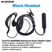 BAOFENG Waterproof Walkie Talkie Headset UV-9R Plus Earphone UV-98 UV-22S UV-68 Pro Max V2 BF-A58 BF9700 Two Way Radios Earpiece