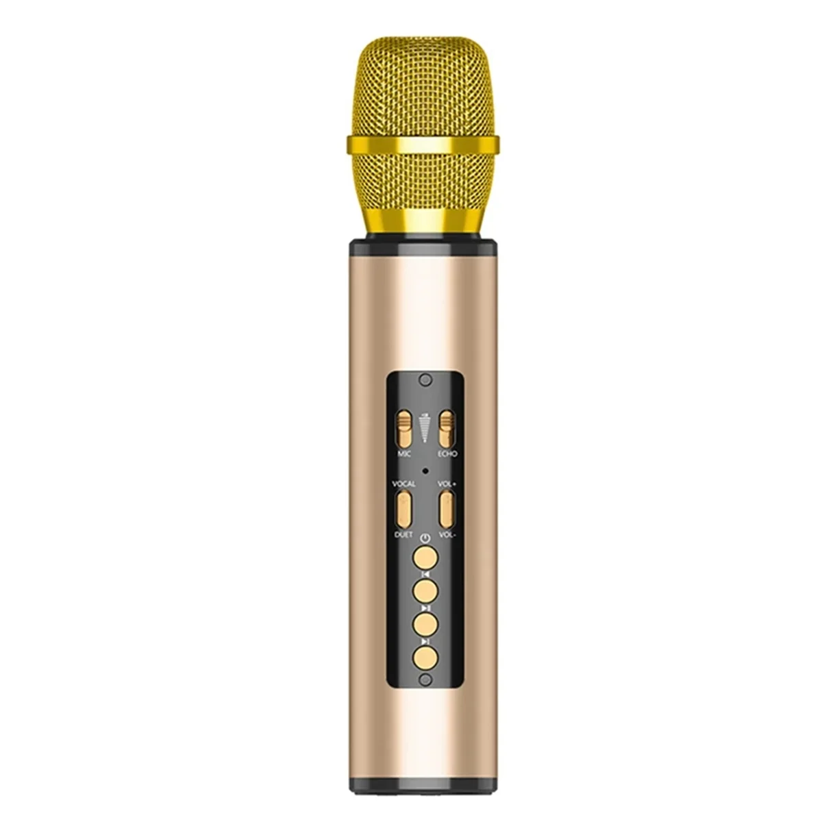 

TWS Wireless Karaoke Microphone with Bluetooth Speaker Home Party Performance Singing Microphone for Kids-Gold