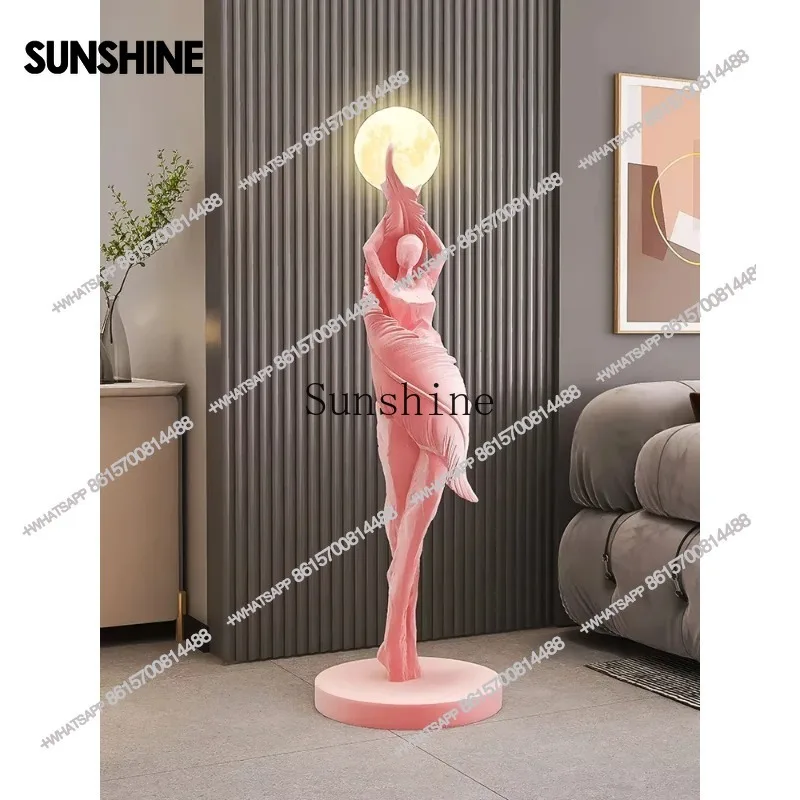 Modern Art Floor Lamp Home decoration Lights Living Room Bedroom Humanoid Atmosphere Lamps Couch High-End Sculpture LED Lighting