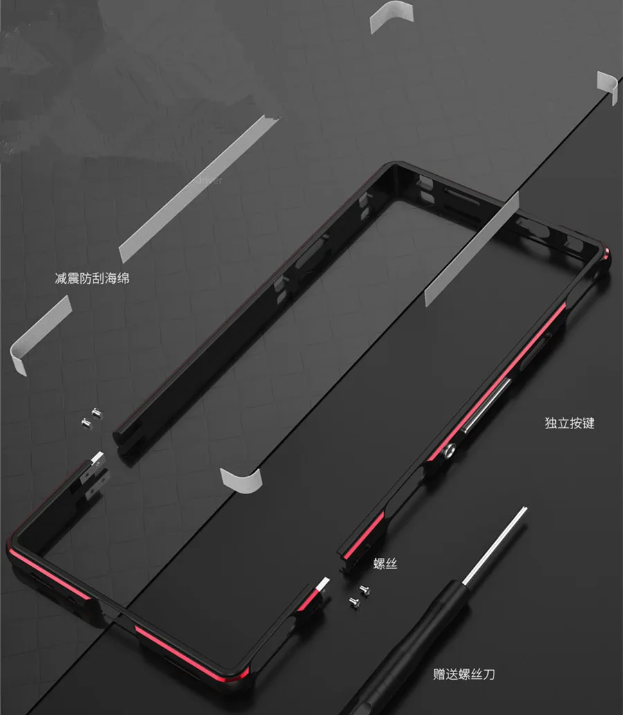 Red magic 9 Pro Aluminum metal bumper Frame Slim Cover phone case For Nubia Redmagic 9 pro+