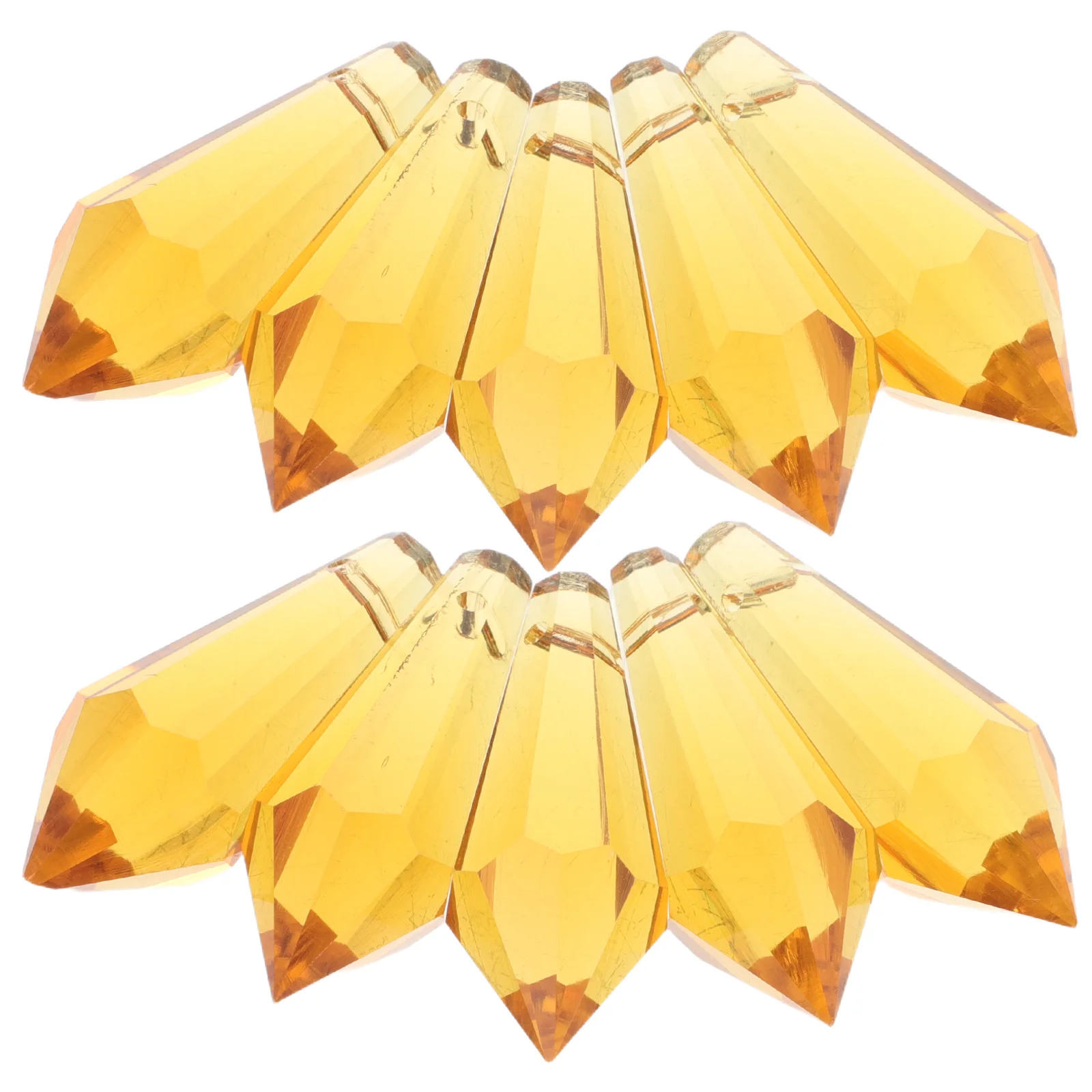 

10Pcs Teardrop Crystal Dangle Pendants Glass Hanging Decor for Chandeliers Ceiling Fans Crystal Glass Teardrop Shapes