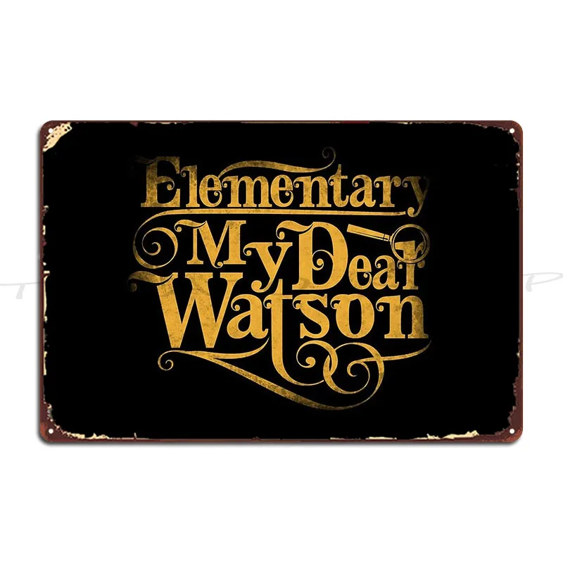 Elementary Metal Plaque Living Room Kitchen Retro Garage Personalized Tin Sign Poster