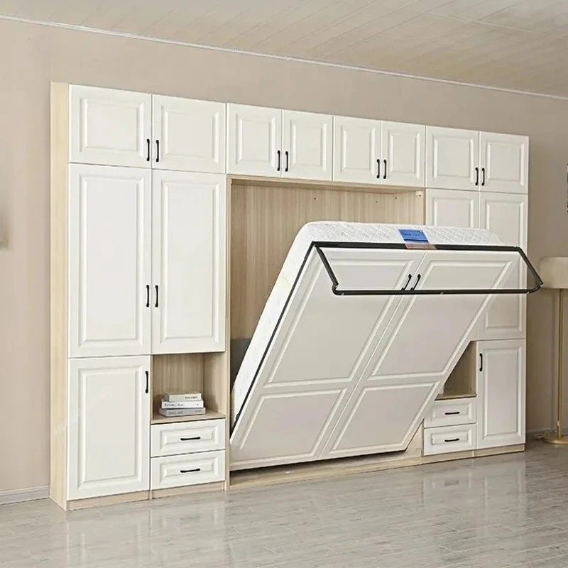 Armario Multifuncional Invisible X-S con Cama Plegable Integrada, Combinación para Estudio/Dormitorio, Mueble Oculto en la Pared