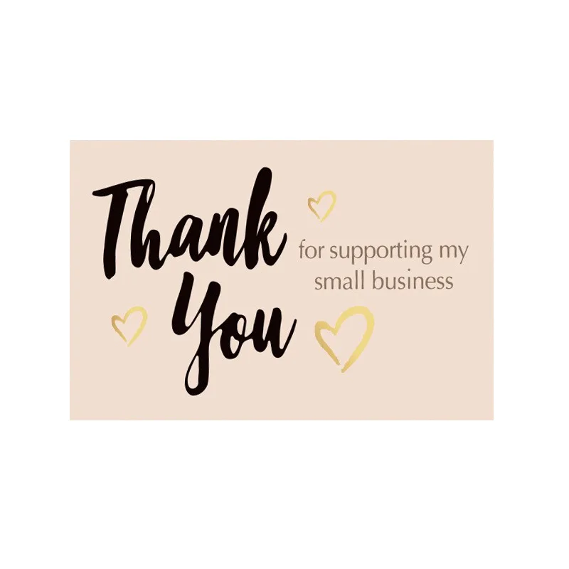 50pcs 감사 카드 파티 선물 쇼핑 구매 감사 패키지 인사말 카드 감사 카드 판매자를위한 스티커 감사합니다