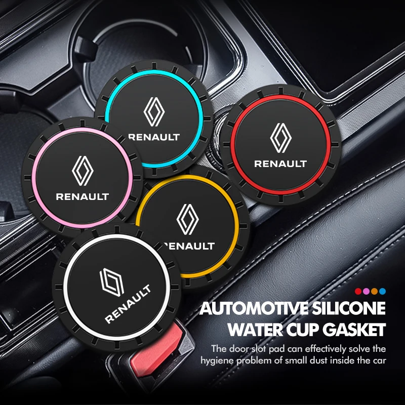 Car Non-Slip Cup Holder Anti-dust Mat Interior Accessories For Renaul Captur Megane Sandero Grand Sill Guard