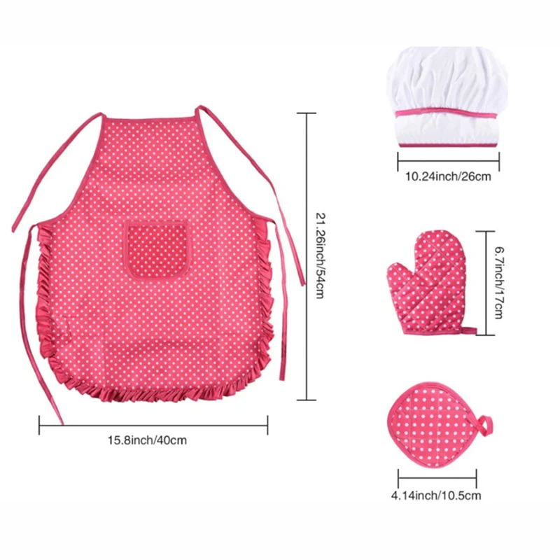 ごっこ遊びエプロン調理器具モデルセットロールプレイングキッチンおもちゃプレイハウス早期教育玩具子供向けギフト女の子向け