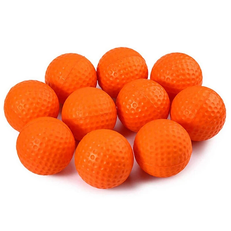 

10Pcs PU Foam Golf Balls Sponge Elastic Indoor Outdoor Practice Training