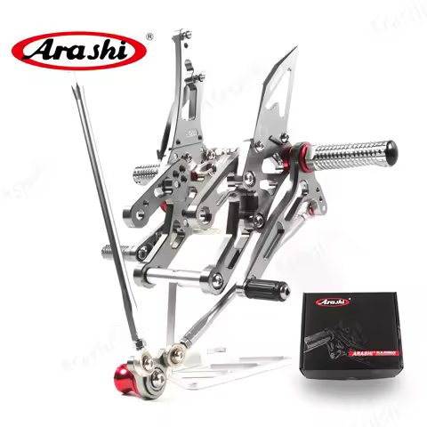 Arashi Adjustable Footrest For HONDA CBR1000RR 2004 2005 2006 2007 Foot Pegs Rider Rear Sets Rearset CBR 1000 RR 04 05 06 CNC