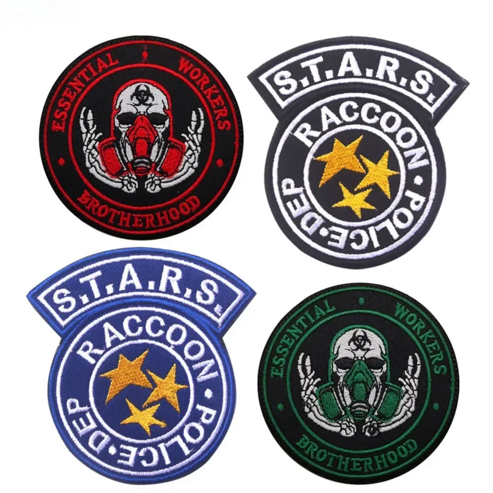 

Resident Evil Embroidery Patches S.T.A.R.S. Raccoon City Morale Armband HOOK & LOOP Badges DIY Uniform Backpack Hat Accessories