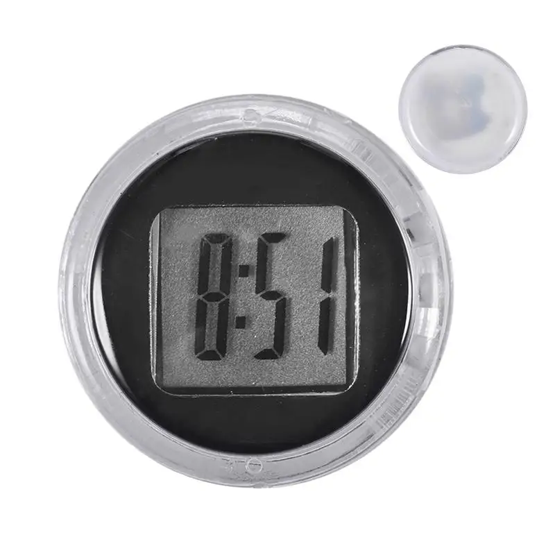 1PCS Mini Precision Motorcycle Clocks Watch Waterproof Stick-On Motorbike Mount Watch Moto Digital Clock With Stopwatch