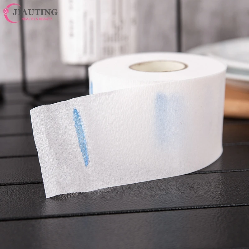 1Roll  Disposable Barber Neck Strip Paper Prevent Broken Hair Cut Care Hair Stylist Salon Protector Absorb Perspiration​ Tissue