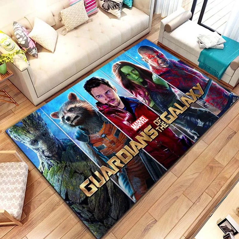 Guardians of The Galaxy Carpet Rug for Living Room Bedroom Kids Room Bedside Mat Groot Cute Fashion Floor Mat Area Rug Door Mat