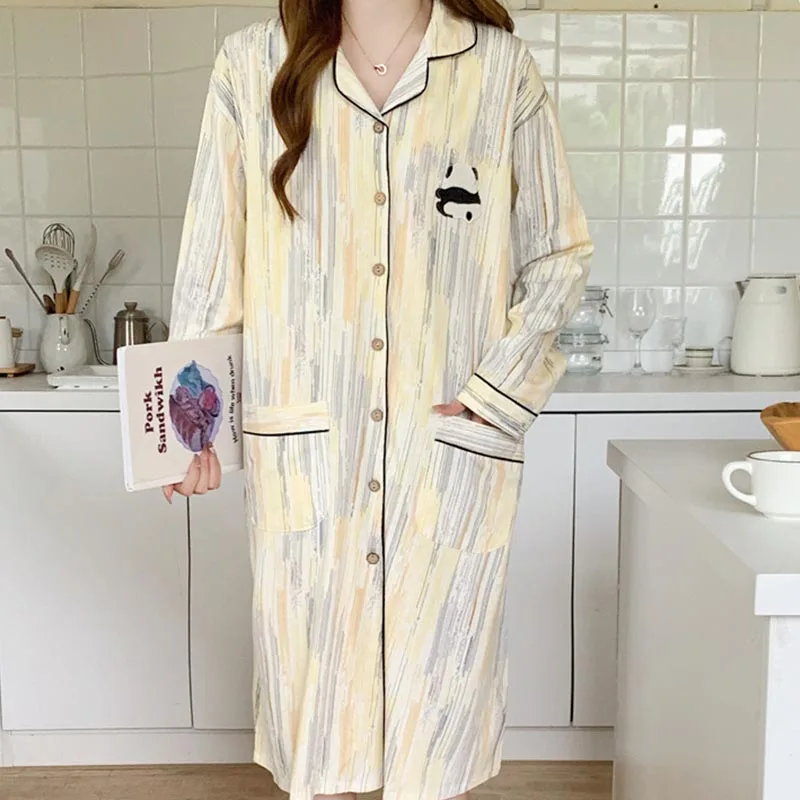 

Pregnant Women's Clothing New Summer Women's Nightgown Loose Cute Short-Sleeved Milk Silk Cartoon Thin Of Home Wear Pajamas