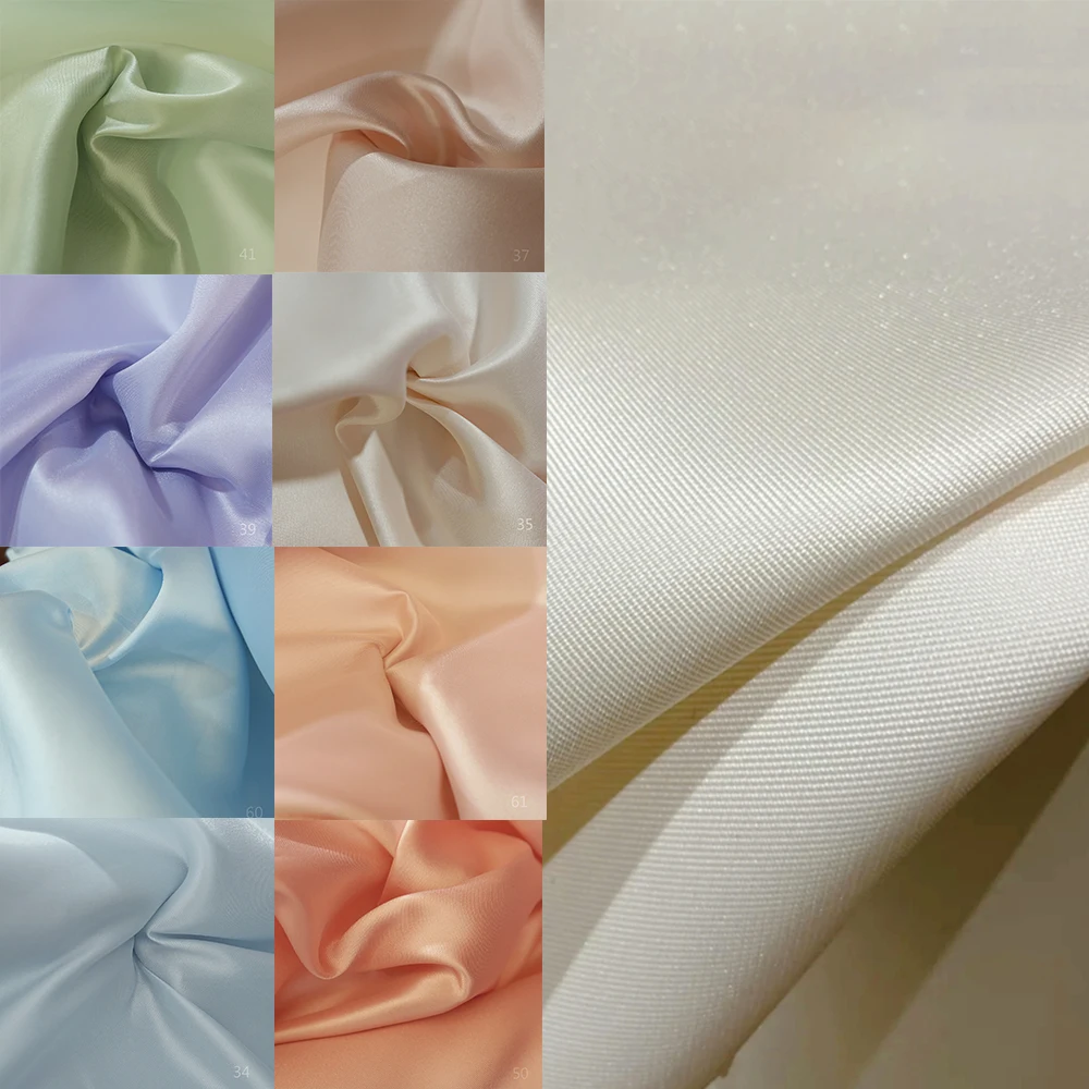 

Высококачественная атласная ткань Mikado для свадебного платья цвета Mondrian, плотная ткань для невесты, свадебное платье, ткань для вечернего платья