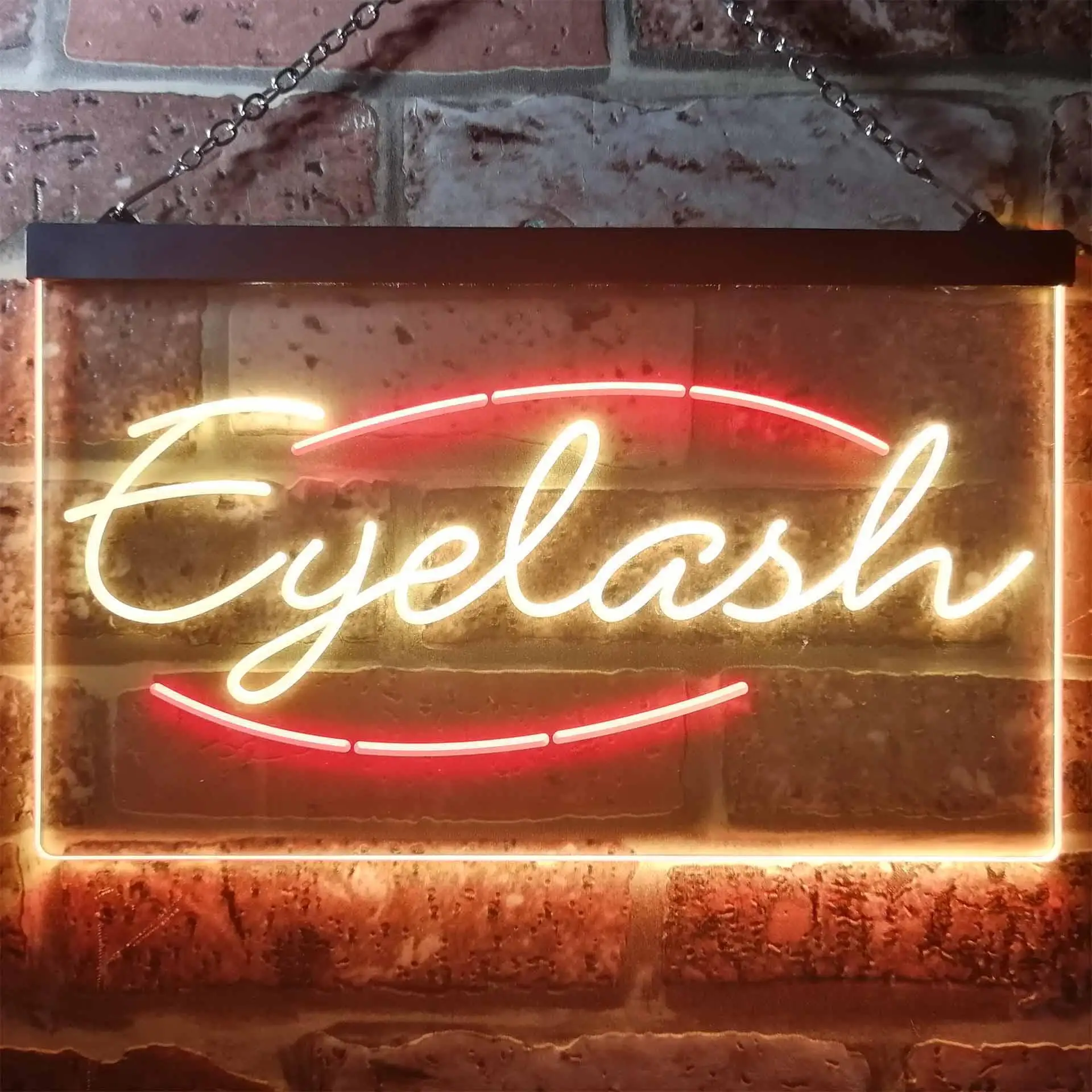 Eyelash. Beauty Salon Dual Color Led Neon Sign st6-i2885