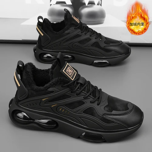 CYYTL 남성용 겨울 스니커즈, 스노우 퍼, 따뜻한 캐주얼 가죽, 야외 스포츠 플랫폼, 하이킹 디자이너, 럭셔리 로퍼, 테니스 부츠 