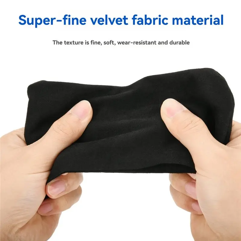 A33T Dust Cover for Switch 2 Charging Dock Front Panel, Anti-Scratch Protective Cover for Switch 1 Dock, Black Microfiber
