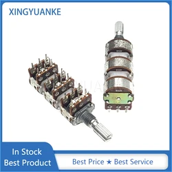 1PCS 148 16 Type 6 Link B50K Power Amplifier Volume Adjustment Potentiometer B50KX6 18-Pin Flower Shaft Length 20MM