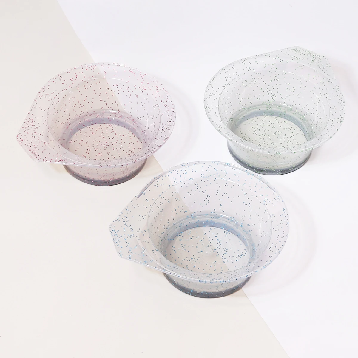 

plastic anti crystal glitter hair dye bowl set home hair dye styling DIY hair dye styling tool Special for real hair wigs