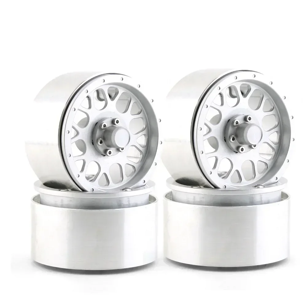 

4pcs Aluminum Alloy 2.2 Beadlock Wheel Rims for 1/10 RC Crawler Trxs TRX4 RC4WD D90 Axial SCX10 90028 90035 90046 90047 D110
