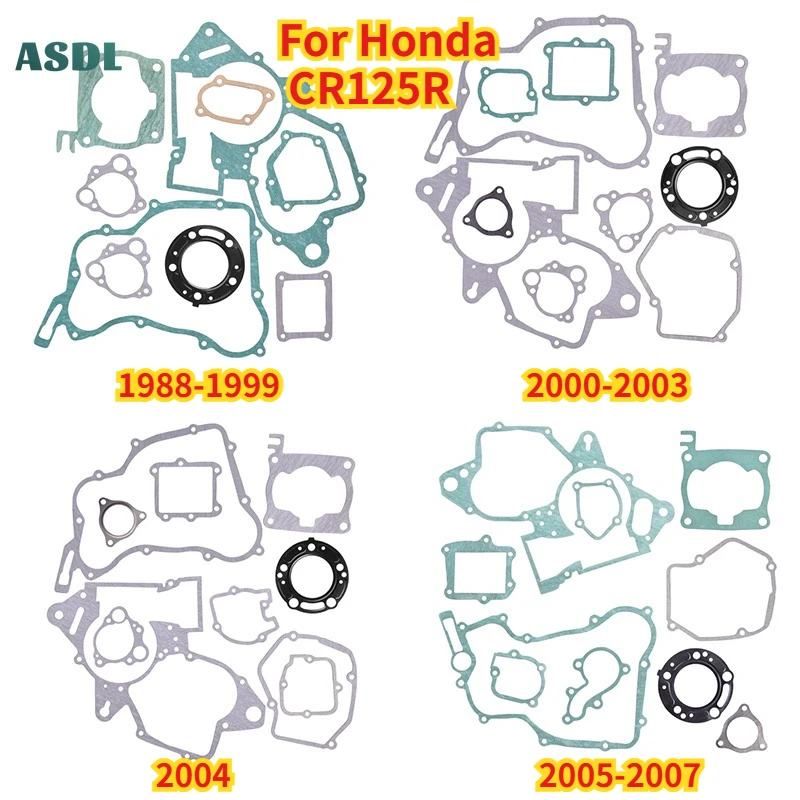 

Motorcycle Overhaul Repair Pad Full Cylinder Head Overhaul Gasket Mat For HONDA CR125R 88-99 CR 125 R 2000-2007 2001 2002 2003