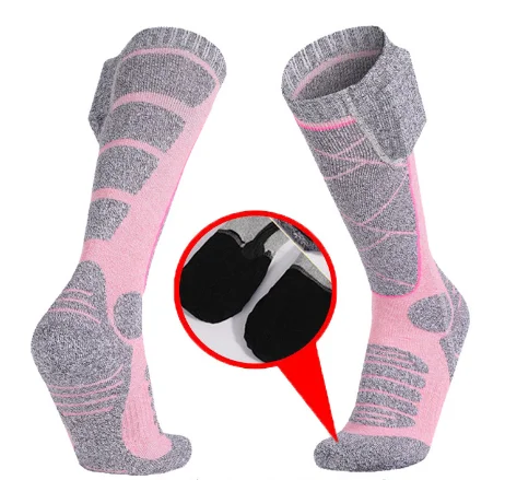 Winter Heated Socks Unisex Heated Sports Stockings Thermal Insulated Sock Intelligent Electric Heated Socks for Skiing Cycling