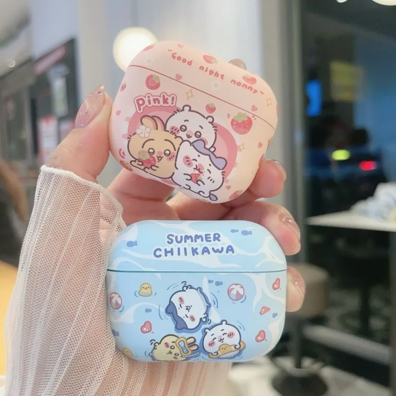 Cartoon Kawaii Applicable To Apple Headphone Case Fun and Cute Wear-resistant Drop-resistant Frosted Feel Good Quality Chiikawa