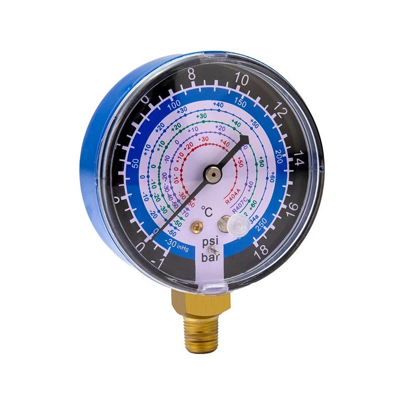 Low (Blue) Pressure Gauge for Air Conditioning REFRIGERANT R134a R22 R12 R404a 0-15KG/cm2,0-350PSI