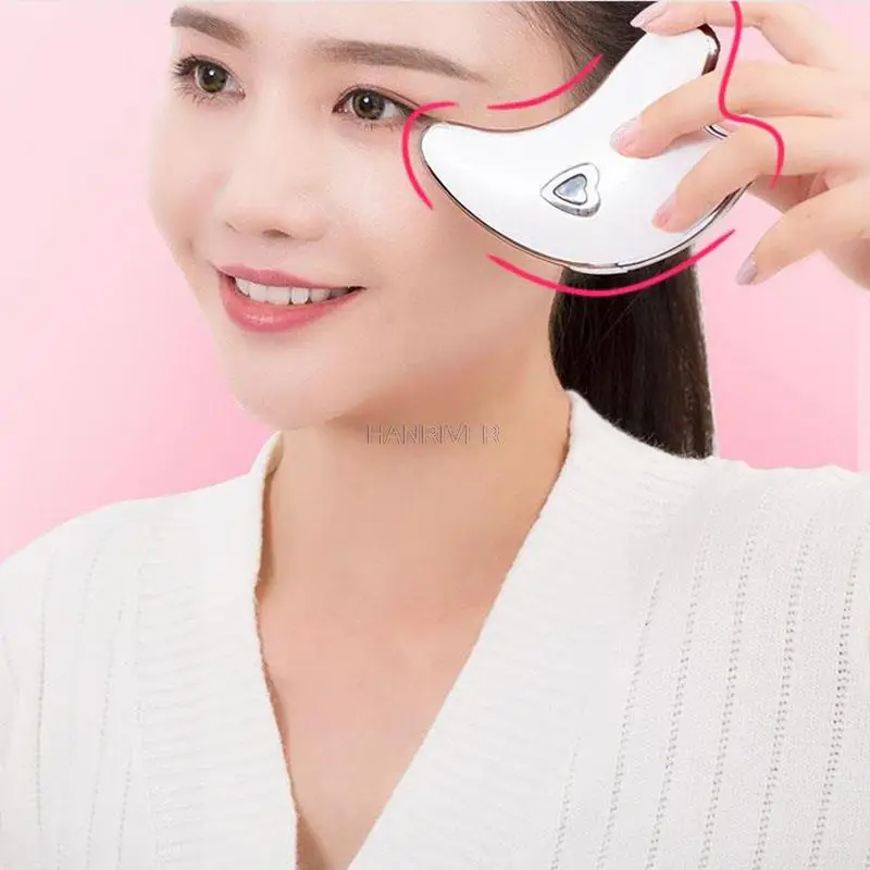 

Facial lifting facial cleansing device with vibration, heating,slimming,and facial massage functions, including charging