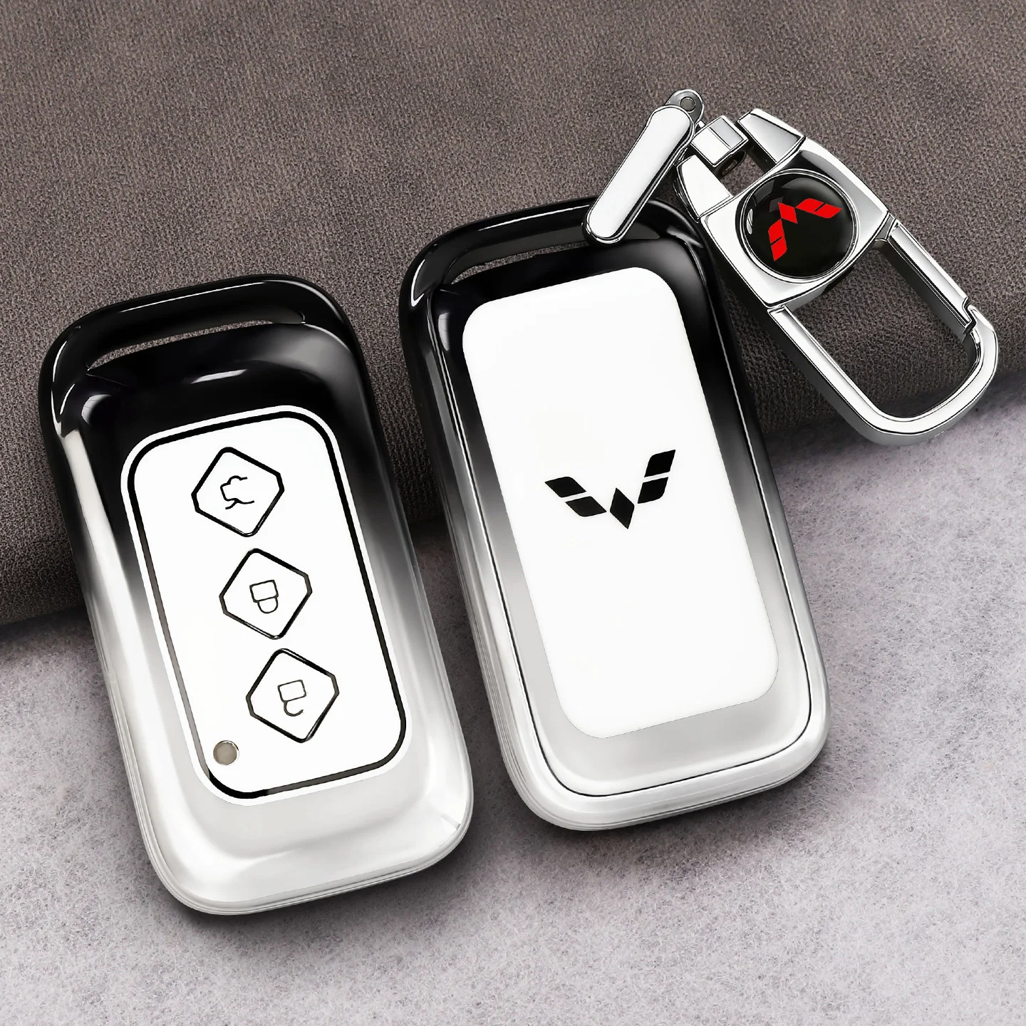 TPU Key Protect Case Cover for Baojun 510 730 360 560 RS-5 530 630 for Wuling Hongguang S Car Styling Shell Fob Bag Accessories