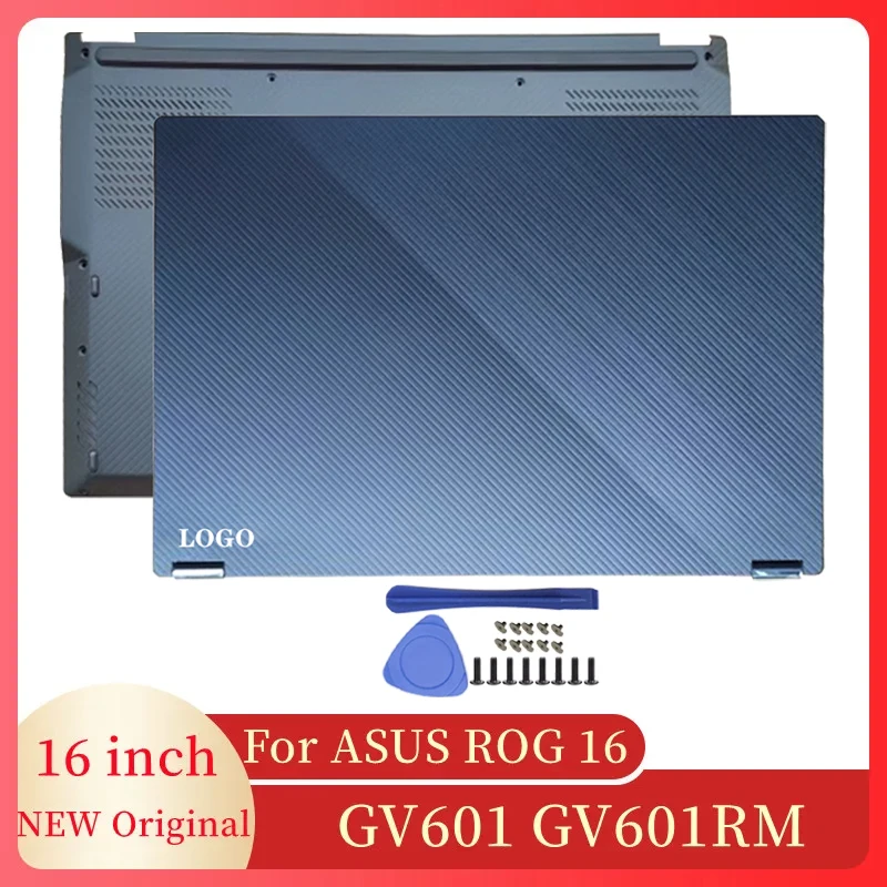 

NEW Original Laptops Case LCD Back Cover Hinges Bottom Case Flip Version For ASUS ROG16 GV601 GV601RM Laptop Screen