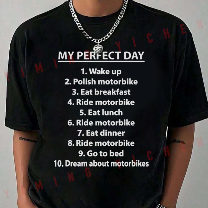 

Motorbike Cafe Racer Chopper Bike Motorbike T-Shirt Men's Fashion Casual High Quality Round Neck Tshirt Tee