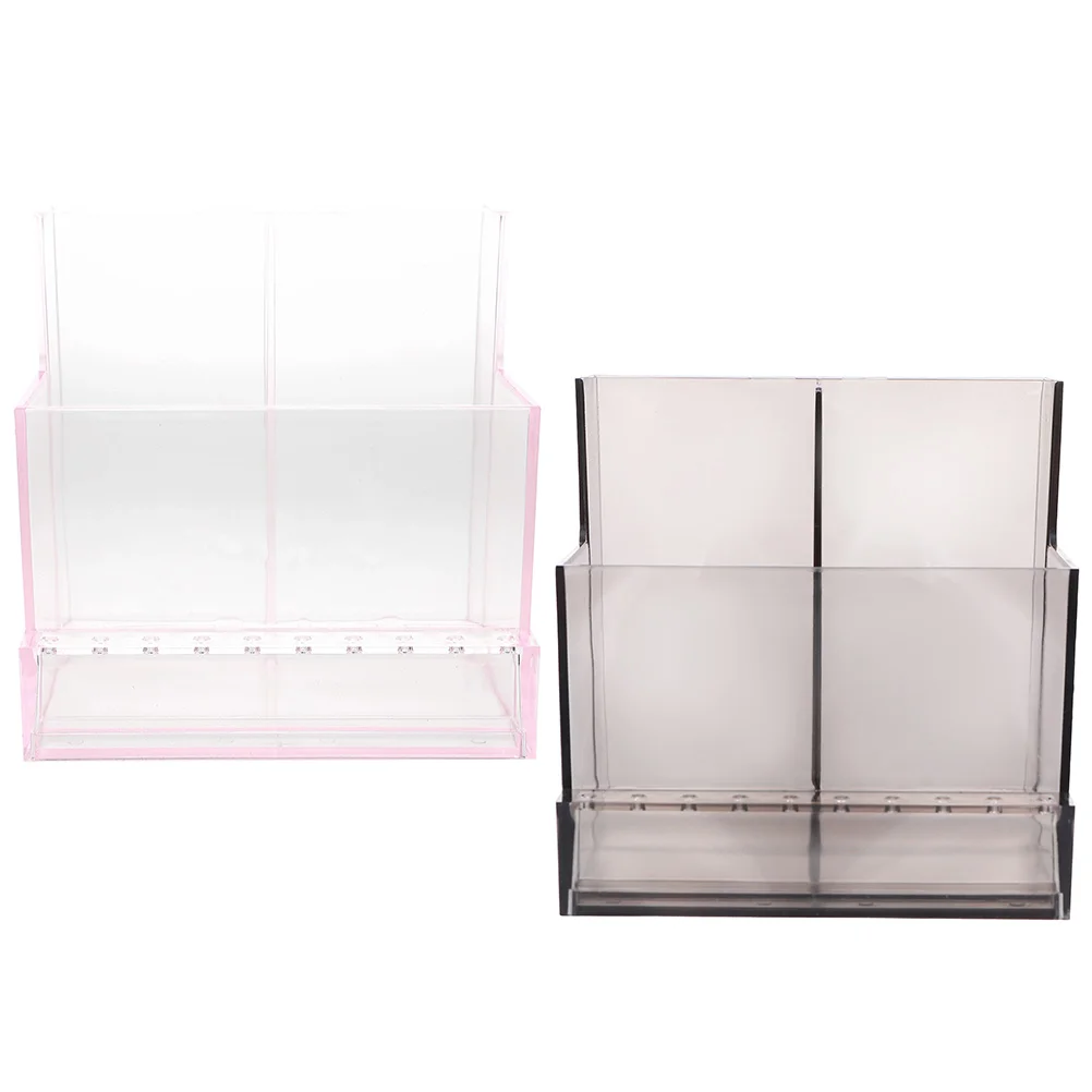 

2Pcs Nail Drill Bit Holder Grinder Storage Rack ganizers Polishing Tool Box Display Case For Home Salon Material