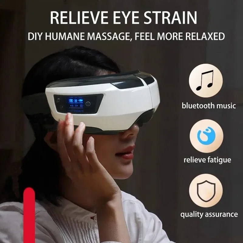 Eye Massage Device Charging Eye Massage Device Air Pressure Hot Apply Bluetooth Deep Relaxation Protector Intelligent Glasses