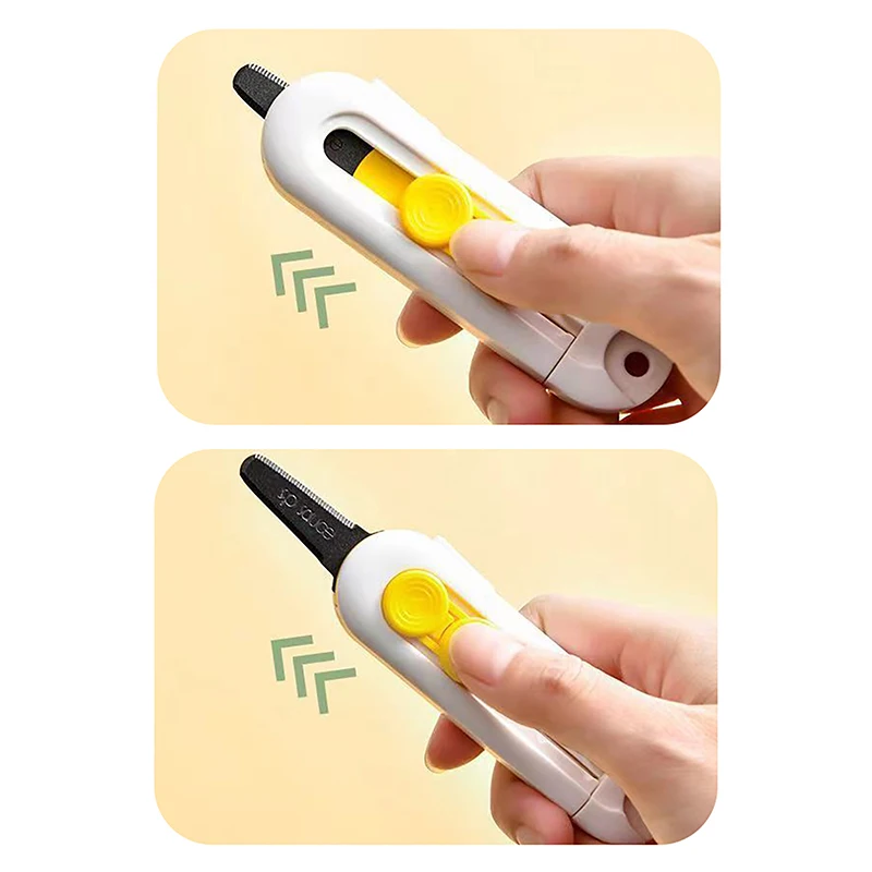 Magnetische Mini Box Cutter Draagbare Box Cutter Briefopener en papiersnijder Intrekbaar mes Duurzame minidoos