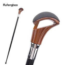 Red Black Leather Silver Walking Cane Fashion Decorative Walking Stick Gentleman Elegant Cosplay Cane Crosier 94cm