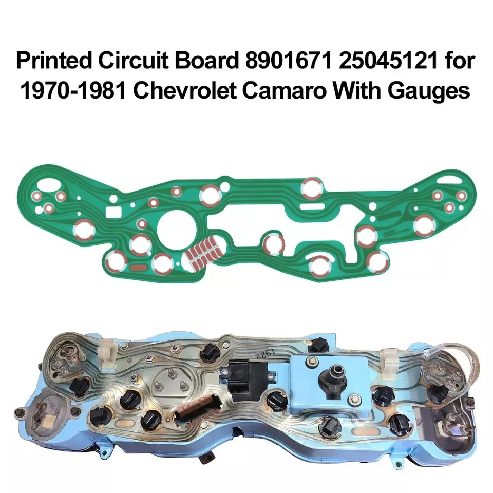 

For 1970-1981 Chevrolet CamaroPrinted Circuit Board 8901671 With Gauges