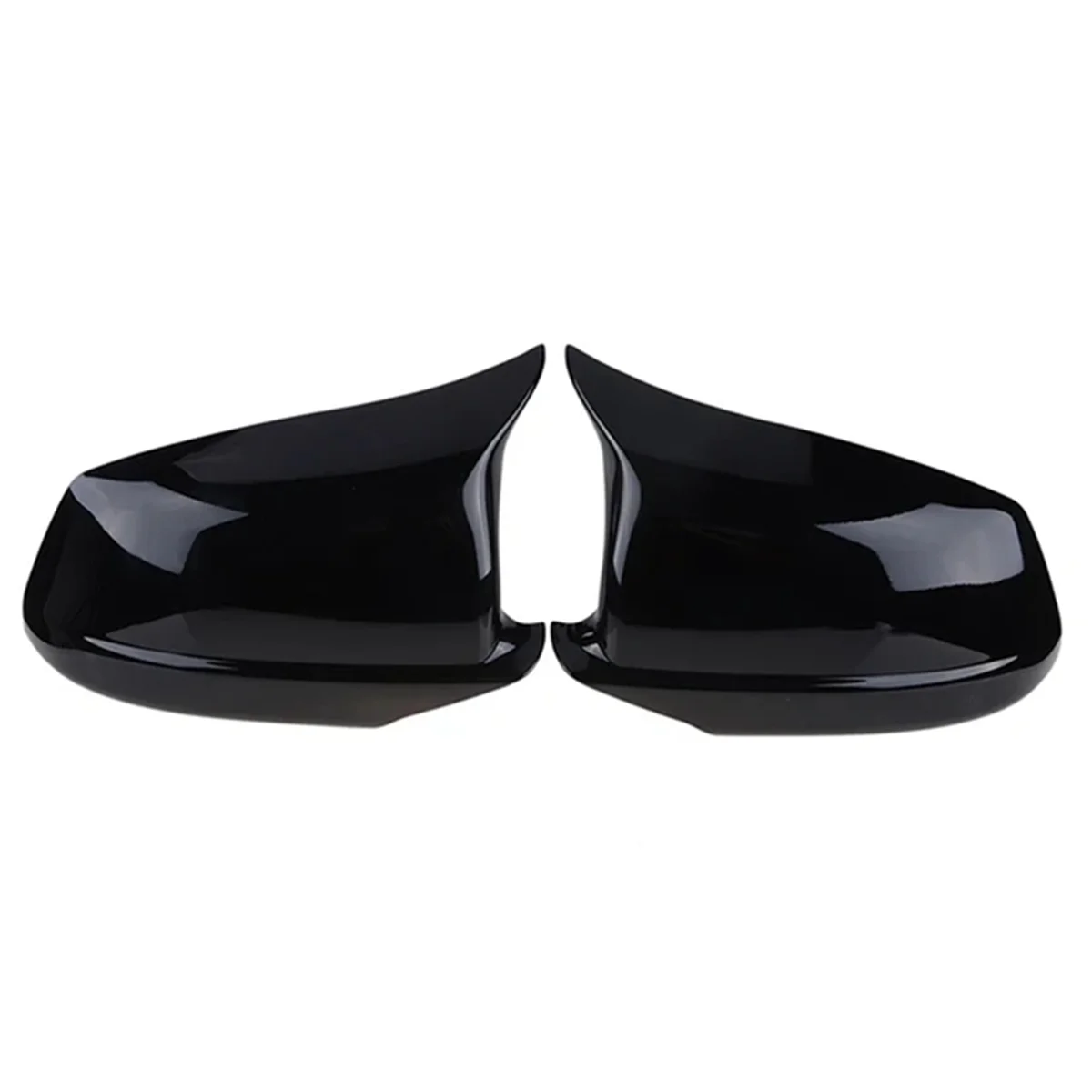 Rearview Mirror Covers Wing Side Mirror Caps for BMW 5 Series F10 F11 F18 Pre-LCI 51167216369,51167216370 Glossy Black