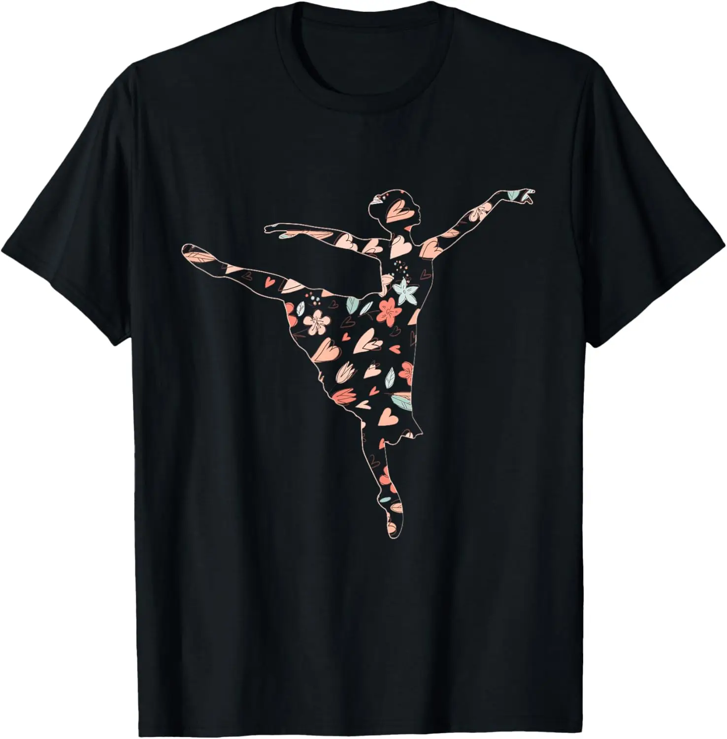 camiseta-de-danca-classica-com-estampa-floral-de-bailarina