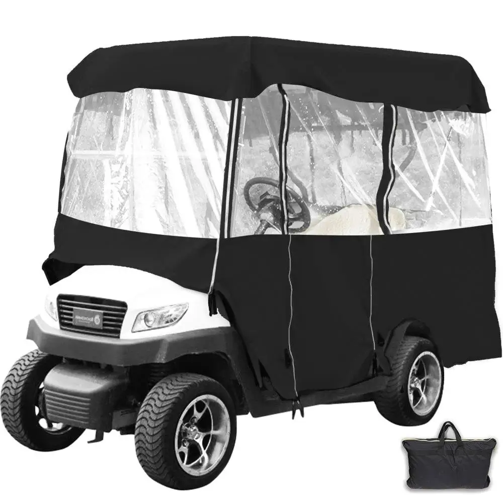 

for GOLF Cart Enclosure, 4-Person for GOLF Cart Cover, 4-Sided Fairway Deluxe, 300D Waterproof Driving Enclosure with
