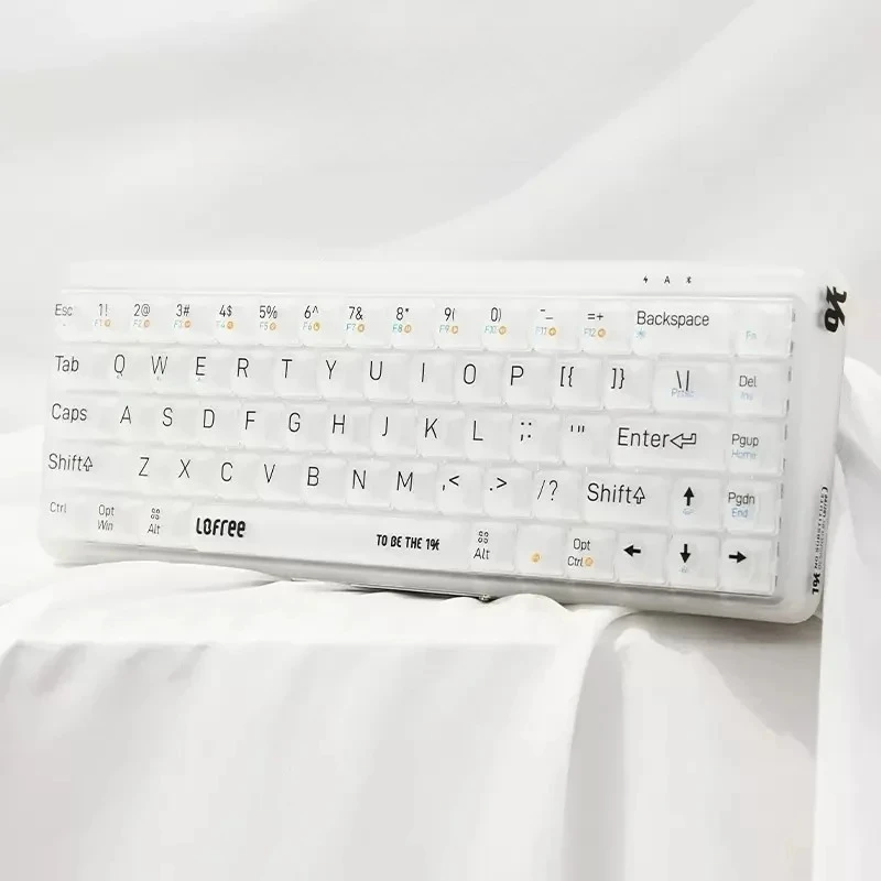 2025 hot sale 1% Matte Transparent Wireless Bluetooth Hotswap Mechanical Keyboard Desktop 68Keys Backlit Keyboard for P