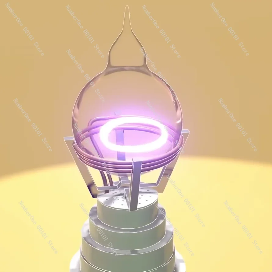 Ion ring inert glass ball, xenon lamp ring oscillator circuit