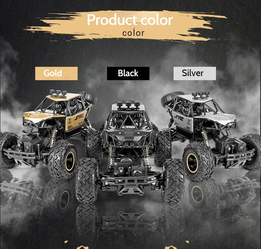 New 6241 Electric High-Speed 1:16 Off-Road Vehicle Alloy Remote Control Climbing Car Wireless Remote Control Toy Holiday Gift