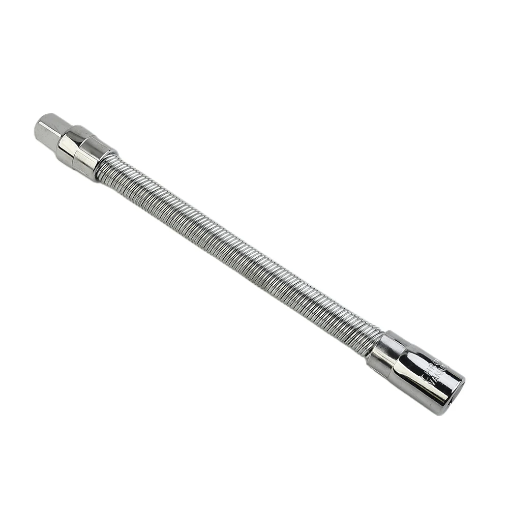 Flexible Extension Rod Adapter for 1/4 3/8 1/2 Inch Drive Ratchet Wrenches Supporting Tight Radius Bending Capability