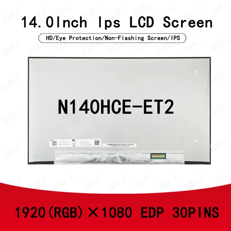 

30pin N140HCE-ET2 14.0 inch 1920*1080 Wholesale LCD Panel Laptop Monitor Replacement LCD Screen