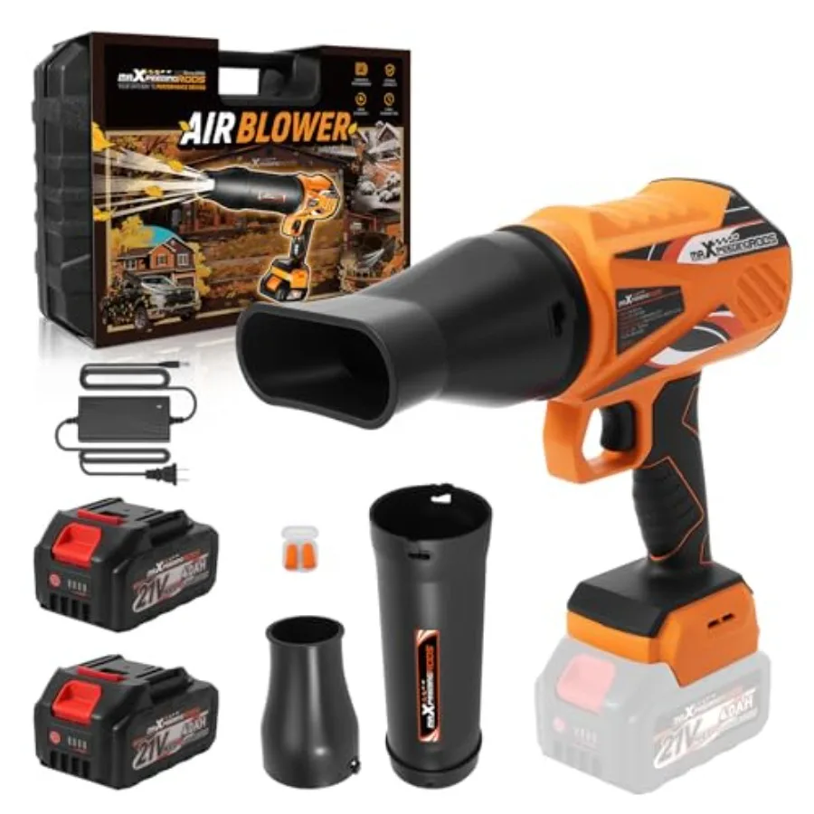 

Cordless Leaf Blower 550CFM Battery Leaf Blower with Charger Infinitely Variable Speeds Lightweight Handheld Leaf Blowers for P