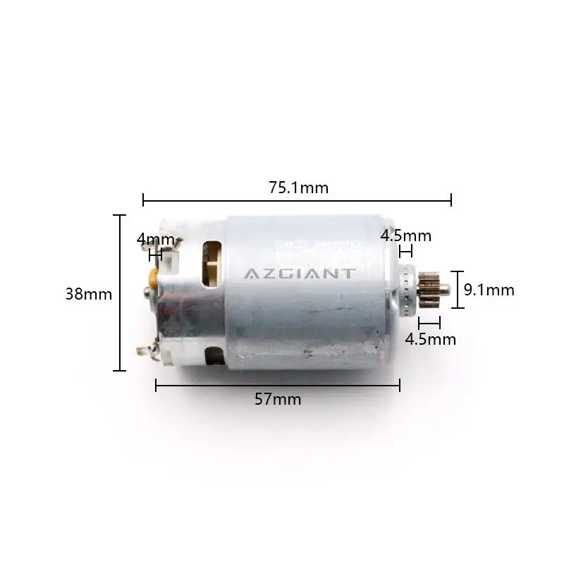 RS-550VC-6038 power automation equipment tool motor DC 12V 14.4V 18V 20V high torgue Efficient mute carbon brush repair kits DIY