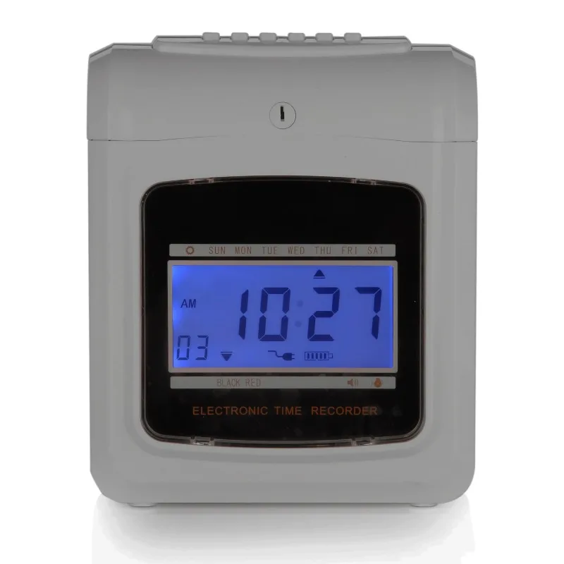 Employee attendance clock in time recording digital time recorder